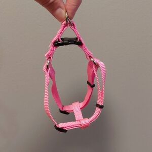 🤑5/$25 Pink Nylon Adjustable Dog Harness XS NWOT